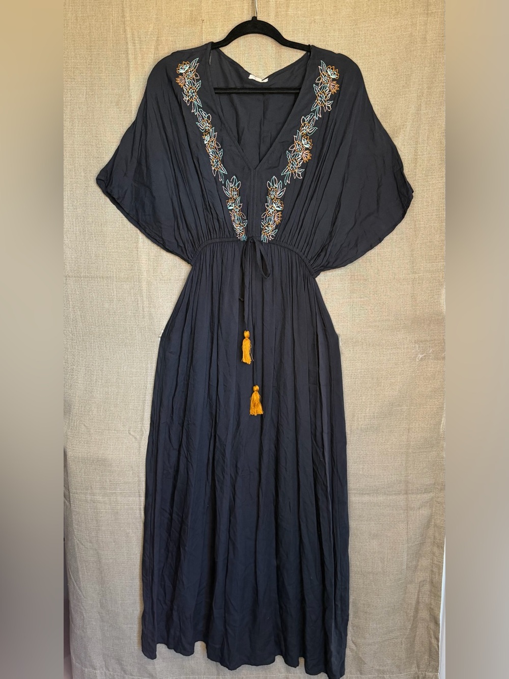 World Market embroidered maxi dress